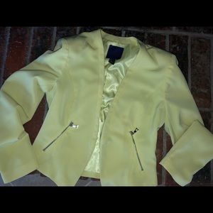 Forever21 Neon Yellow Blazer